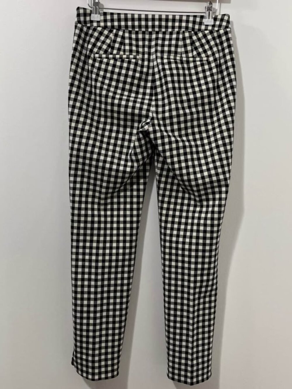 Talbots Chatham Ankle Black & White Gingham Plaid Neutral Corpcore Pant [Size 2] - Picture 7 of 10
